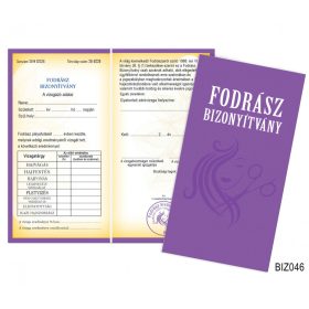 Bizonyítvány - Fodrász bizonyítvány