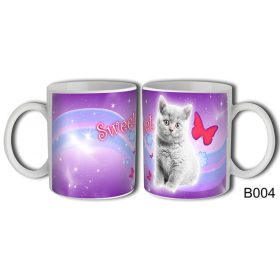 Bögre 3 dl - Szürke cica Sweet