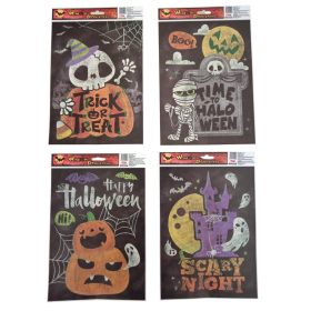 Halloween ablakmatrica - többféle