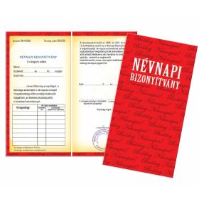 Bizonyítvány - Névnapi Bizonyítvány 