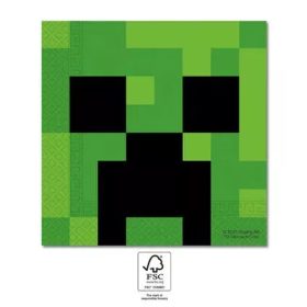 Minecraft Green szalvéta 20 db-os 33x33 cm FSC 