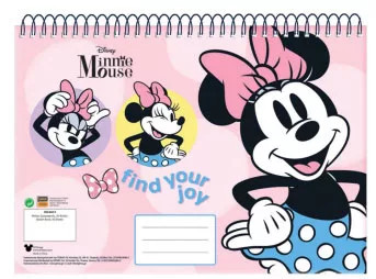 Disney Minnie Joy A/4 spirál vázlatfüzet 30 lapos 