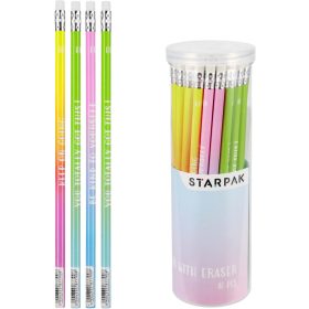 Motivációs grafitceruza radírral, HB, Starpak, 1 db 