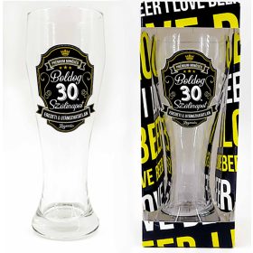   Boldog 30. Szülinapot Prémium felirat - Söröspohár, 665 ml 