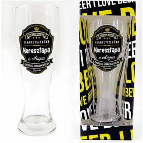 Legnagyszerűbb Keresztapa - Söröspohár, 665 ml 