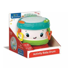   Színes Smiley készségfejlesztő dob fénnyel és hanggal Clementoni