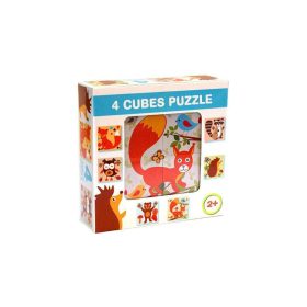 Mesekocka erdei állatokkal 4db-os 