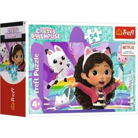   Trefl: Gabi babaháza, Gabival mindig vidám a játék - 54 darabos puzzle