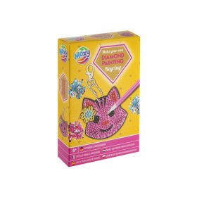 Gyémántfetős kulcstartó készítő - cica