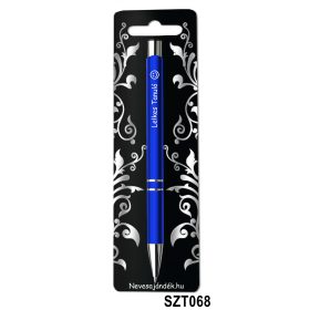   Gravírozott szines golyóstoll 13,6 cm - Lelkes Tanuló feliratú gravírozott toll