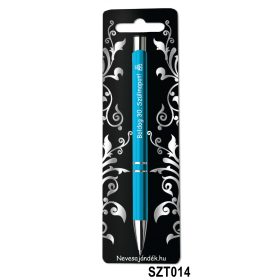   Gravírozott szines golyóstoll 13,6 cm - Boldog 30 Szülinapot!