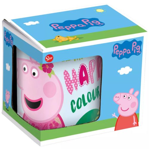 Peppa malac Pink porcelán bögre 235 ml (8 oz) Díszdobozban 