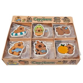 Radír kapibara, kb. 4x4 cm, 12 féle változat 