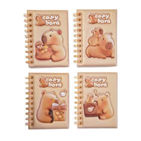   Kapibara spirál notesz, A/6, 10x14cm, vonalas, többféle változat 