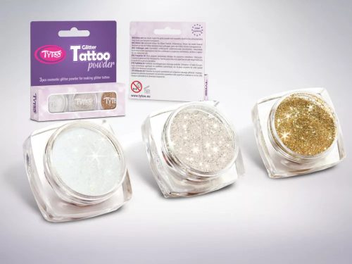 TyToo Csillámpor szett 3 x 2,5 ml Fehér, Gyémánt, Pezsgő