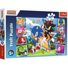   Trefl: Sonic, a sündisznó, a találkozás - 100 darabos puzzle