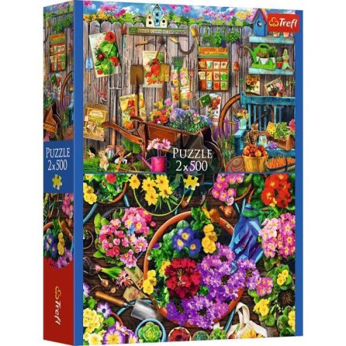 Trefl: Kerti munka - 2 x 500 darabos puzzle