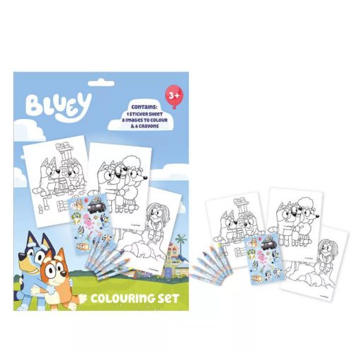 Bluey Life színező szett matricával 