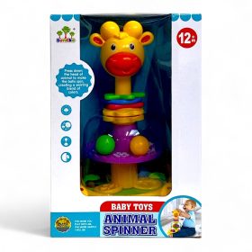 Búgócsiga, golyópörgető, zsiráf forma