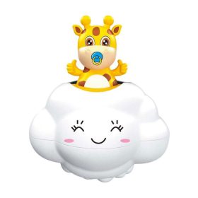 Kádjáték, zsiráf felhőben, vizet spriccel