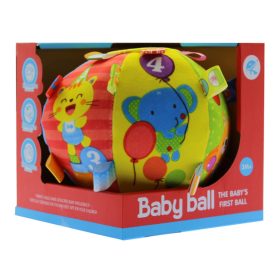 Soft labda, csörgős, activity, plüss, textil