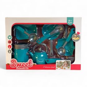 Edény klt., teás kanna, eszköz, kék