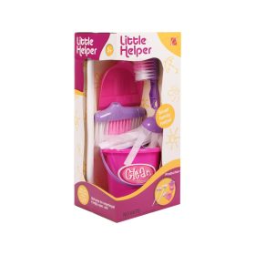 Dobozos takarító készlet - rózsaszín