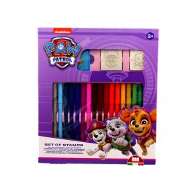   Mancs őrjárat, lányos nyomda játékszett filccel, 18 darabos