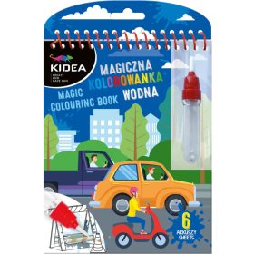 Festés vízzel, járművek, Kidea mágikus színező, Kidea