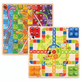   Tooky Toy: 2 az 1-ben Ki nevet a végén és Kígyók és létrák társasjáték