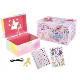 Díszíthető zenélő ékszerdoboz (unikornis) 