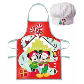   Disney Minnie and Mickey Karácsonyi gyerek kötény 2 darabos szett 