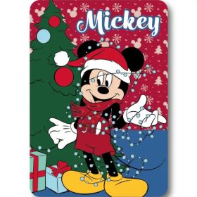 Disney Mickey Lights Karácsonyi polár takaró 100x140cm 