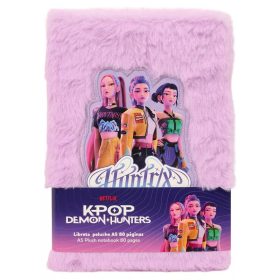   K-pop Démonvadászok Hunterx plüss A5 notesz, jegyzetfüzet